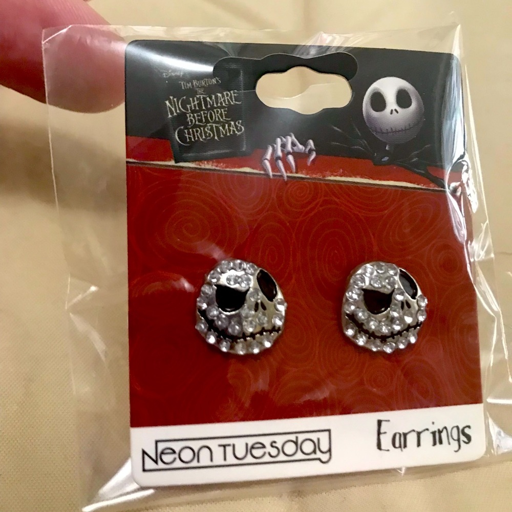 Nightmare Before Christmas rhinestone earrings
